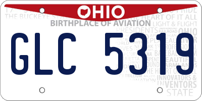 OH license plate GLC5319