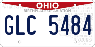 OH license plate GLC5484