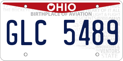 OH license plate GLC5489