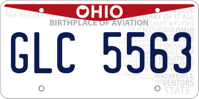 OH license plate GLC5563