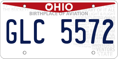 OH license plate GLC5572