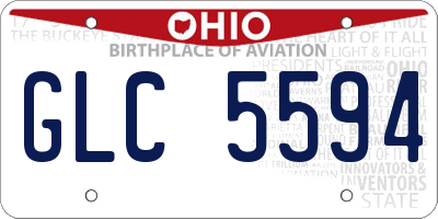 OH license plate GLC5594
