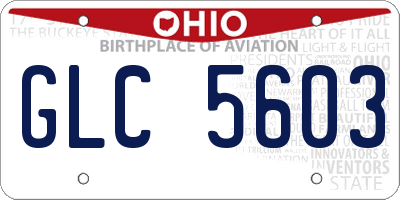 OH license plate GLC5603
