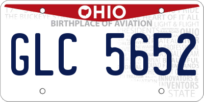 OH license plate GLC5652