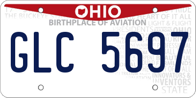 OH license plate GLC5697