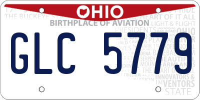 OH license plate GLC5779