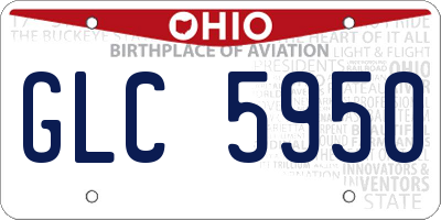 OH license plate GLC5950