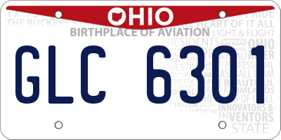 OH license plate GLC6301