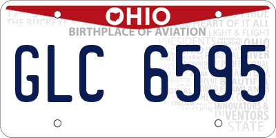 OH license plate GLC6595