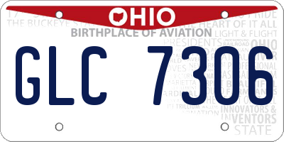 OH license plate GLC7306