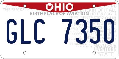 OH license plate GLC7350