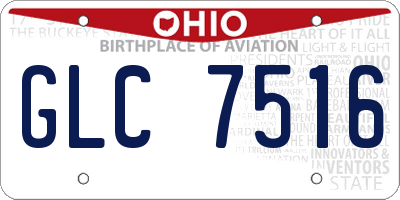 OH license plate GLC7516