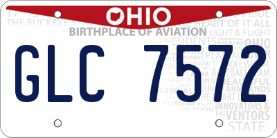 OH license plate GLC7572