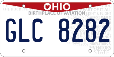 OH license plate GLC8282
