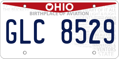 OH license plate GLC8529