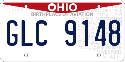 OH license plate GLC9148