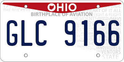 OH license plate GLC9166