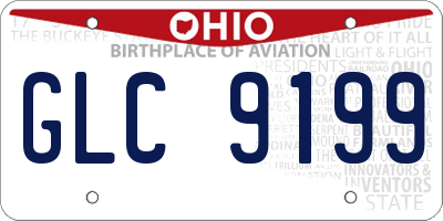 OH license plate GLC9199