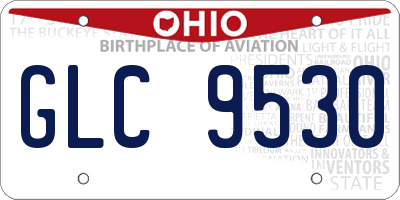 OH license plate GLC9530