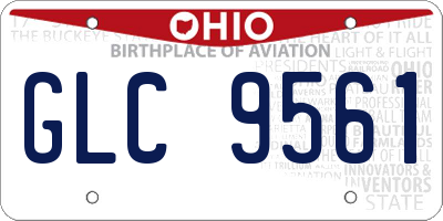 OH license plate GLC9561