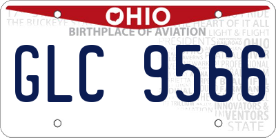 OH license plate GLC9566