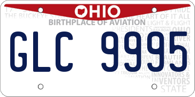 OH license plate GLC9995