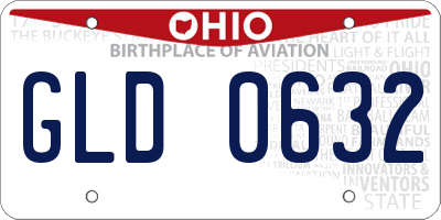 OH license plate GLD0632