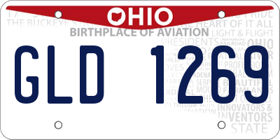 OH license plate GLD1269