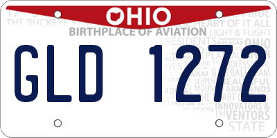 OH license plate GLD1272