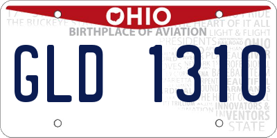 OH license plate GLD1310