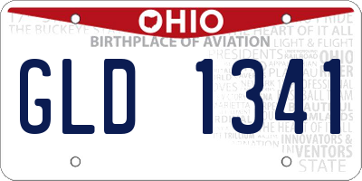 OH license plate GLD1341