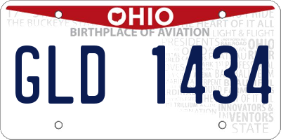 OH license plate GLD1434