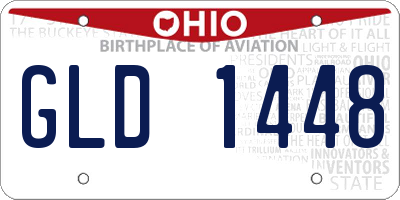OH license plate GLD1448
