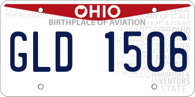 OH license plate GLD1506