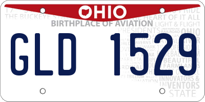 OH license plate GLD1529