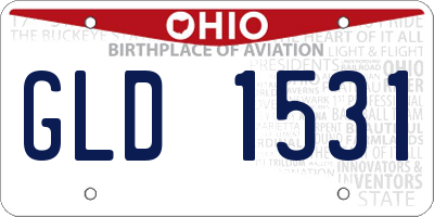 OH license plate GLD1531