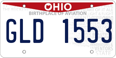 OH license plate GLD1553