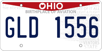 OH license plate GLD1556