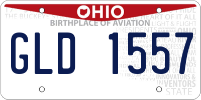 OH license plate GLD1557