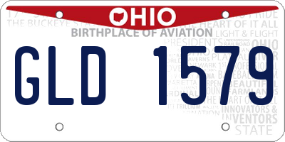 OH license plate GLD1579