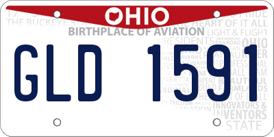 OH license plate GLD1591