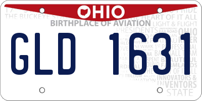 OH license plate GLD1631