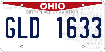 OH license plate GLD1633