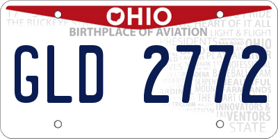 OH license plate GLD2772