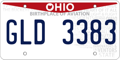 OH license plate GLD3383