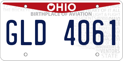 OH license plate GLD4061
