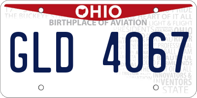 OH license plate GLD4067