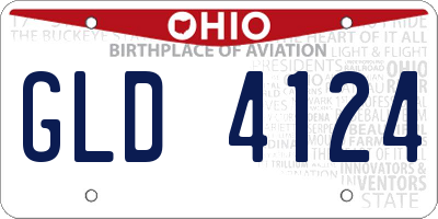 OH license plate GLD4124