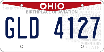 OH license plate GLD4127
