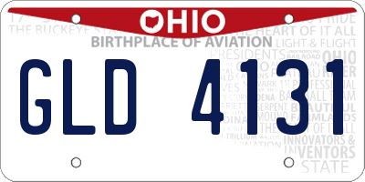OH license plate GLD4131